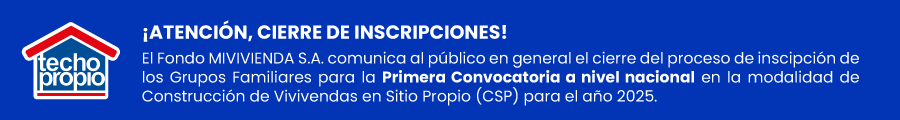 Banner Cierre convocatoria